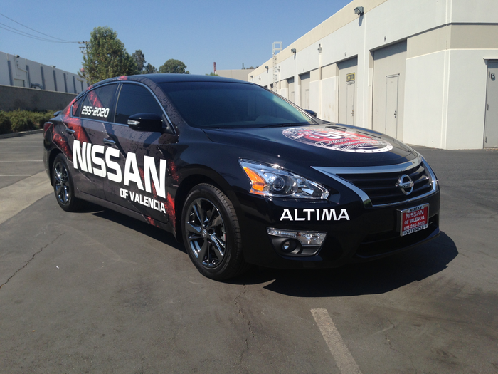 Nissan of Valencia Wrap
